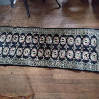 Vintage Wool Bokhara Runner Rug