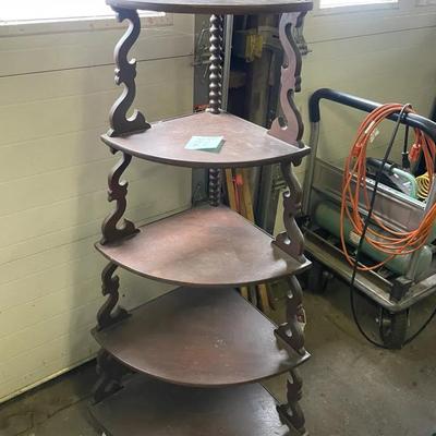 Antique Corner Tiered Shelf