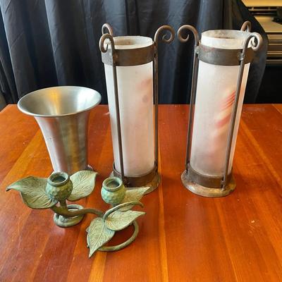 Lot Of 4 Metal Decorative Items