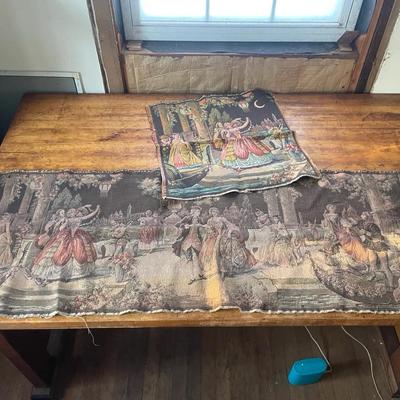 Two Vintage Tapestries Made In Belgium