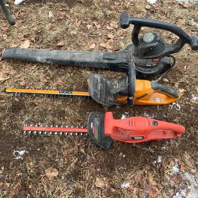 Lot Of Three Electric Landscaping Tools