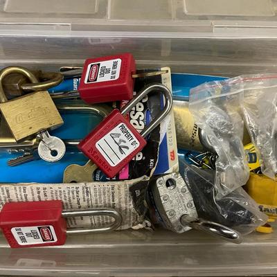 Lot Of Padlocks With Keys