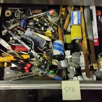 Lot Of Various Tools In Drawer