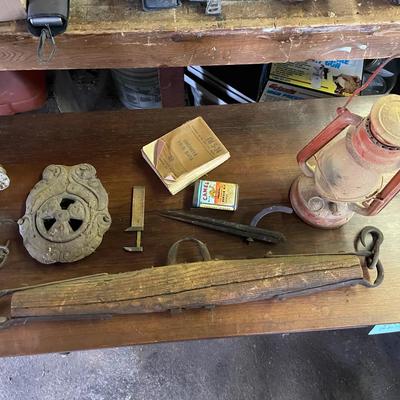 Lot Of Various Vintage And Antique Items Including Glass Doorknobs