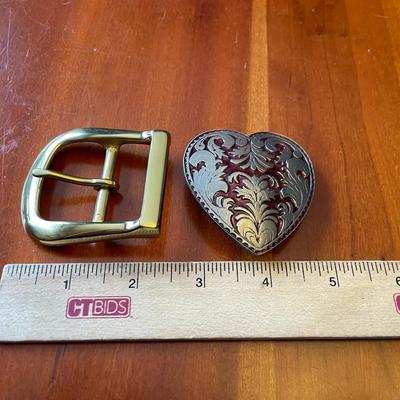 Two Belt Buckles