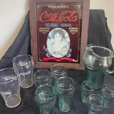 Coca-Cola Glassware and Artwork