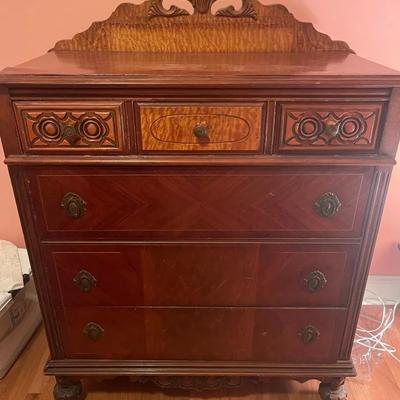 Antique Gentleman's Dresser six Drawers  