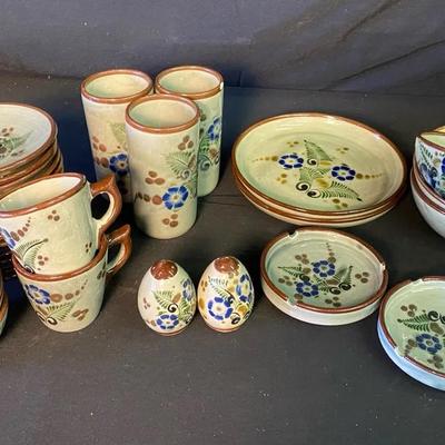 Handmade Mexican Tonal Stoneware Pottery 