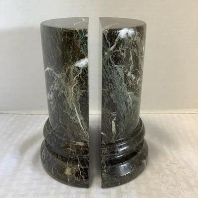 Marble Pillar Bookends 
