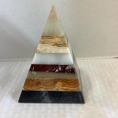 Large Banded Stone Pyramid 