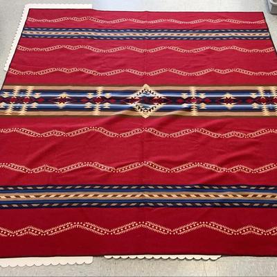 Pendleton Home Collection Reversible Wool & Cotton Blend Blanket 