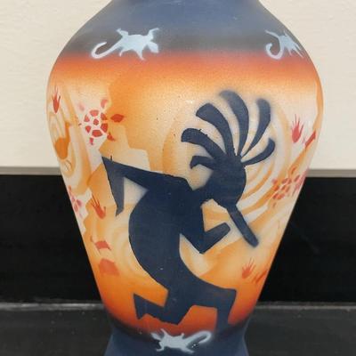Kokopelli Themed Vase