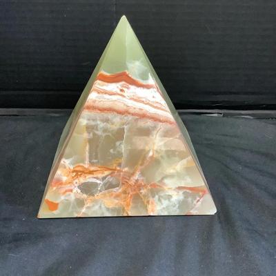 Banded Green Onyx Pyramid 