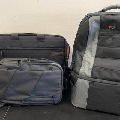 LowePro CompuDaypack, Eurocool Daypack, & Samsonite Laptop Case