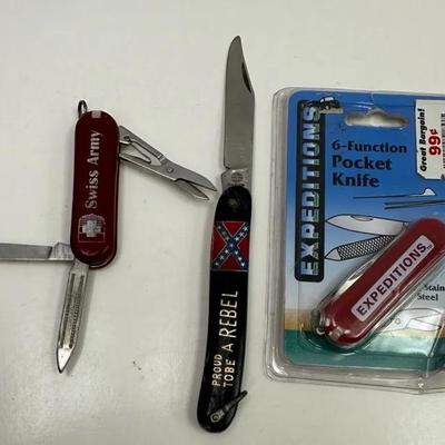 Pocket Knives: “Expeditions”, “Swiss Army Branding”, and “Rebel”