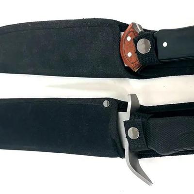 Set of Two Outdoor Knives with Sheaths
