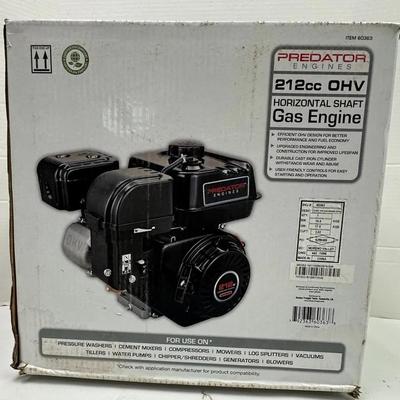 NEW Predator 212cc OHV Horizontal Shaft Gas Engine
