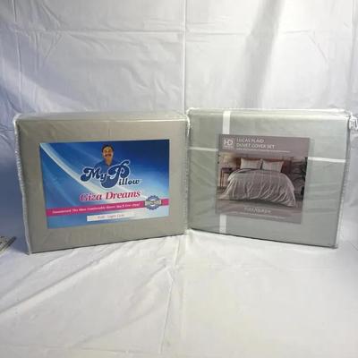 New! Full Siz My Pillow Sheet Set And Duvet Cover 