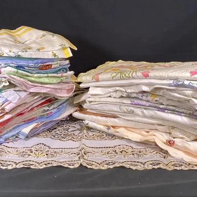Large Vintage Linen Lot