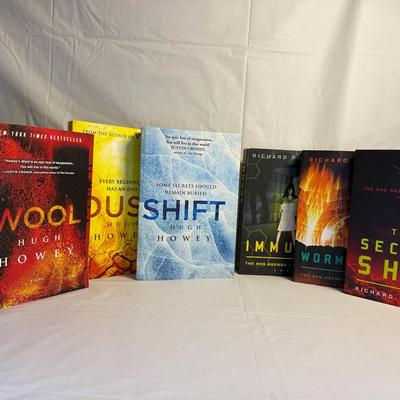 Science Fiction Book Lot – Hugh Howely Silo Trilogy & Richard Phillips Rho Agenda Series (Paperback)