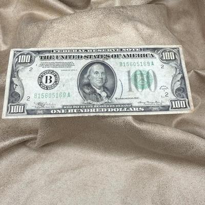 1934A $100 Bill – Vintage US One Hundred Dollar Note – Circulated