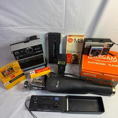 Vintage Camera And Accessory Lot 