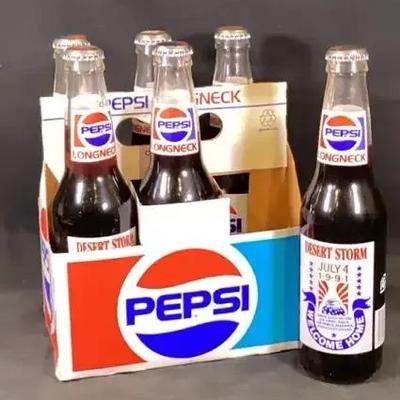 4th Of July, 1994 Desert Storm Pepsi Bottles