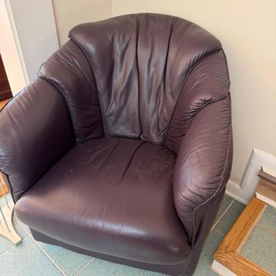 Sale Photo Thumbnail #50: EGGPLANT COLOR SWIVEL CHAIR