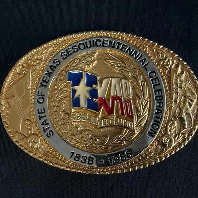 Texas Sesquicentennial Commemorative Belt Buckle