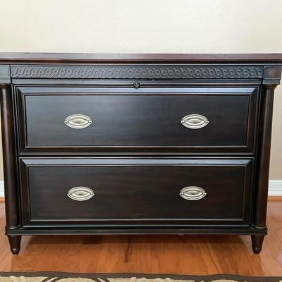 Ebonized Fruitwood File Cabinet by Aspen Home