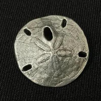Sterling Silver James Avery Sand Dollar Pin (Retired)