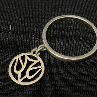 Sterling Silver James Avery Descending Dove Dangle Ring