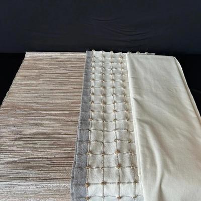 Neutral Table Runners & Tablecloth 