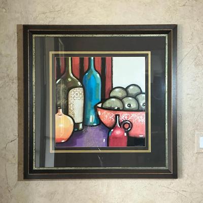 Framed Still Life With Apples Print 