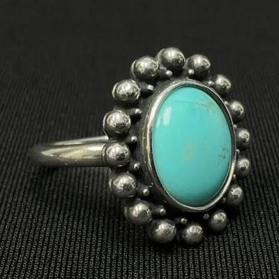 Sterling Silver James Avery Turquoise Ring (Retired)