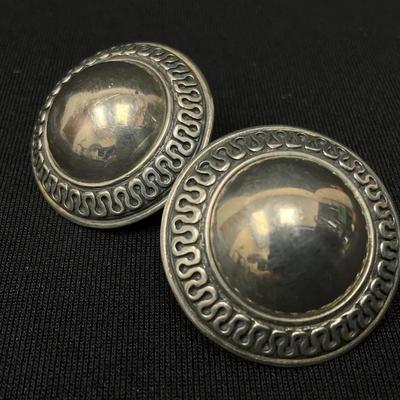 Sterling Silver James Avery Dome Earrings (Retired)