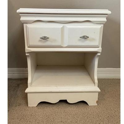 Vintage White Night Stand