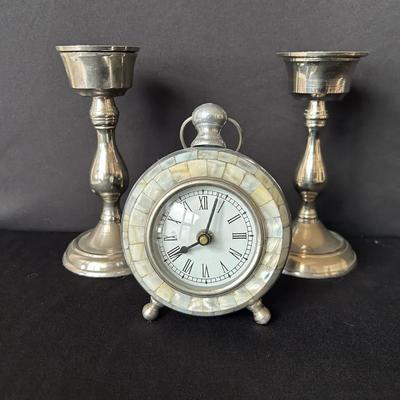 Clock & Candle Holders