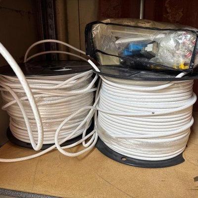 Sale Photo Thumbnail #102: 6008 • two spools of coax wire and accessories