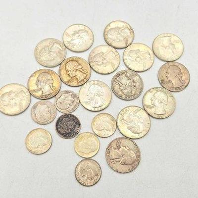 Sale Photo Thumbnail #41: 1402 • 90% silver u.s. quarters & dimes