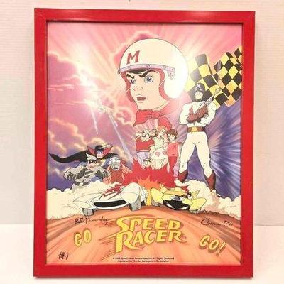 Sale Photo Thumbnail #66: 2168 • (1) framed speed racer picture
