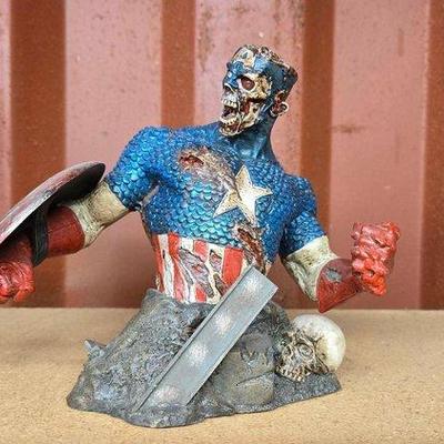 Sale Photo Thumbnail #128: 6060 • marvel zombies colonel america bust figurine