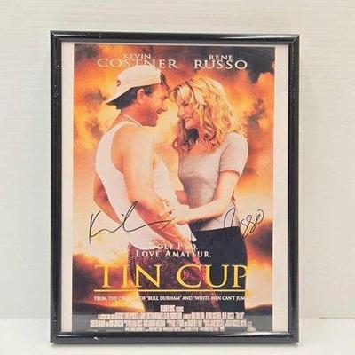 Sale Photo Thumbnail #67: 2218 • signed tin cup framed movie poster
