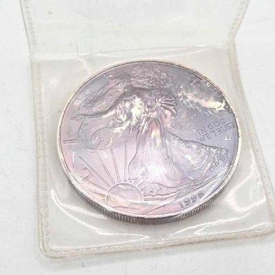 Sale Photo Thumbnail #38: 1252 • 1998 u.s. one dollar .999 fine silver coin