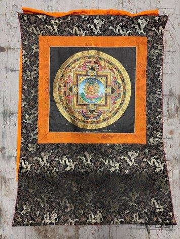 Sale Photo Thumbnail #224: 8538 • kalachakra mandala hanging scroll