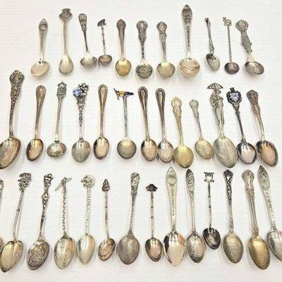 Sale Photo Thumbnail #34: 1010 • sterling silver sugar spoons collection