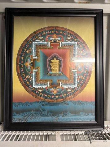 Sale Photo Thumbnail #214: 8518 • framed indra bahadur lama “home of peace” print