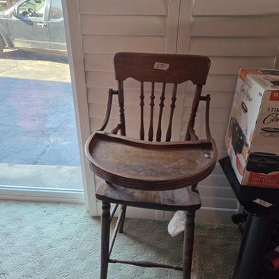 Sale Photo Thumbnail #23: Antique high chair