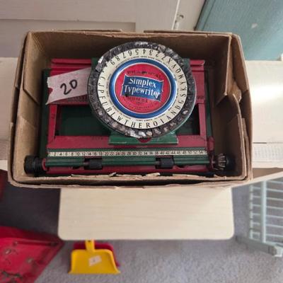 Sale Photo Thumbnail #101: Child’s tin typewriter 