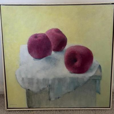 Apple Still Life Original Artwork by Joel Goldblatt 1994